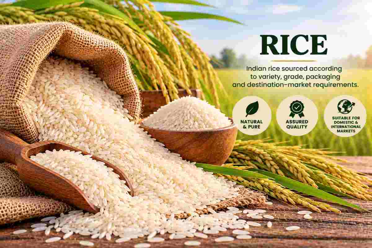 Indian rice grains